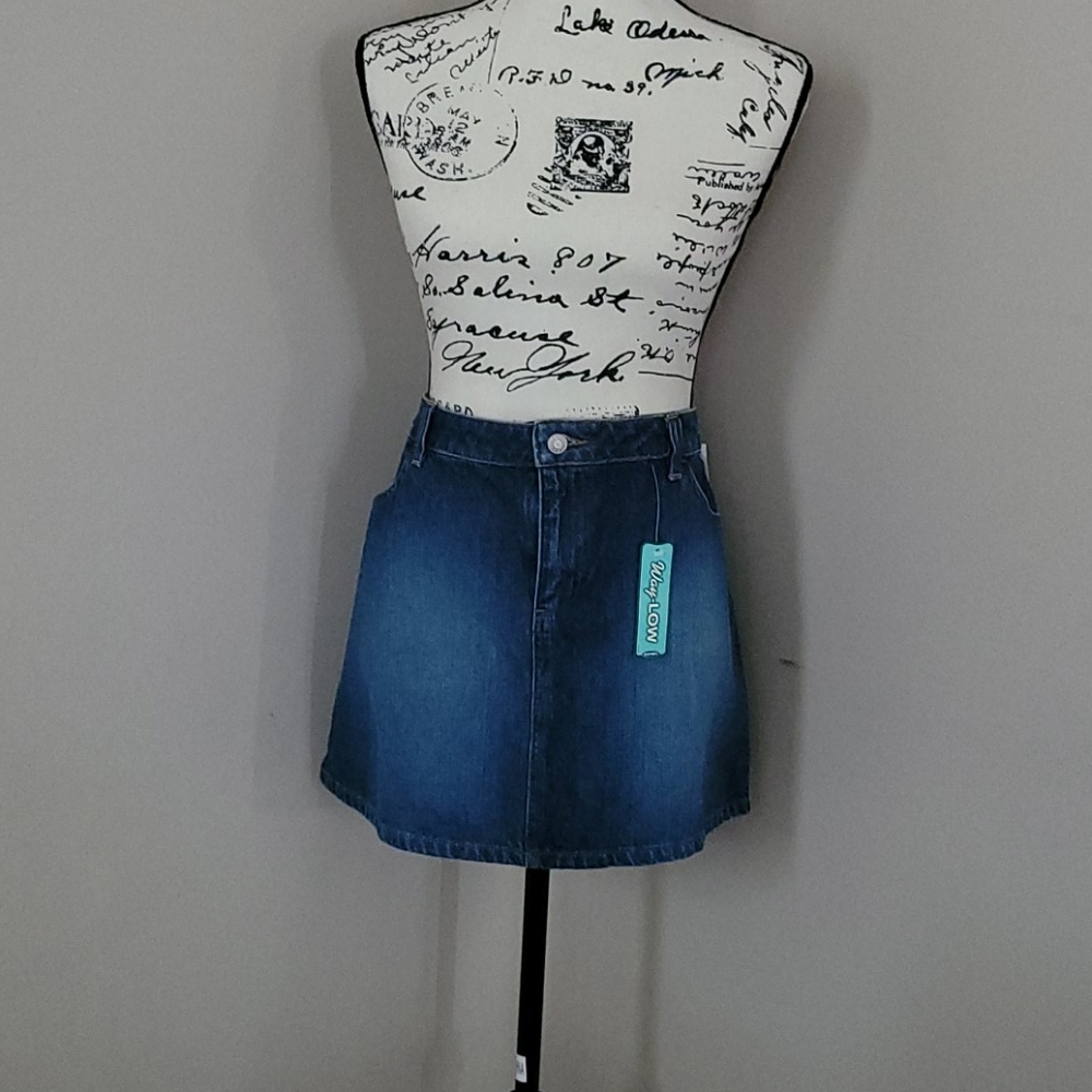 NWT Old Navy Denim Jean Skirt sz 16